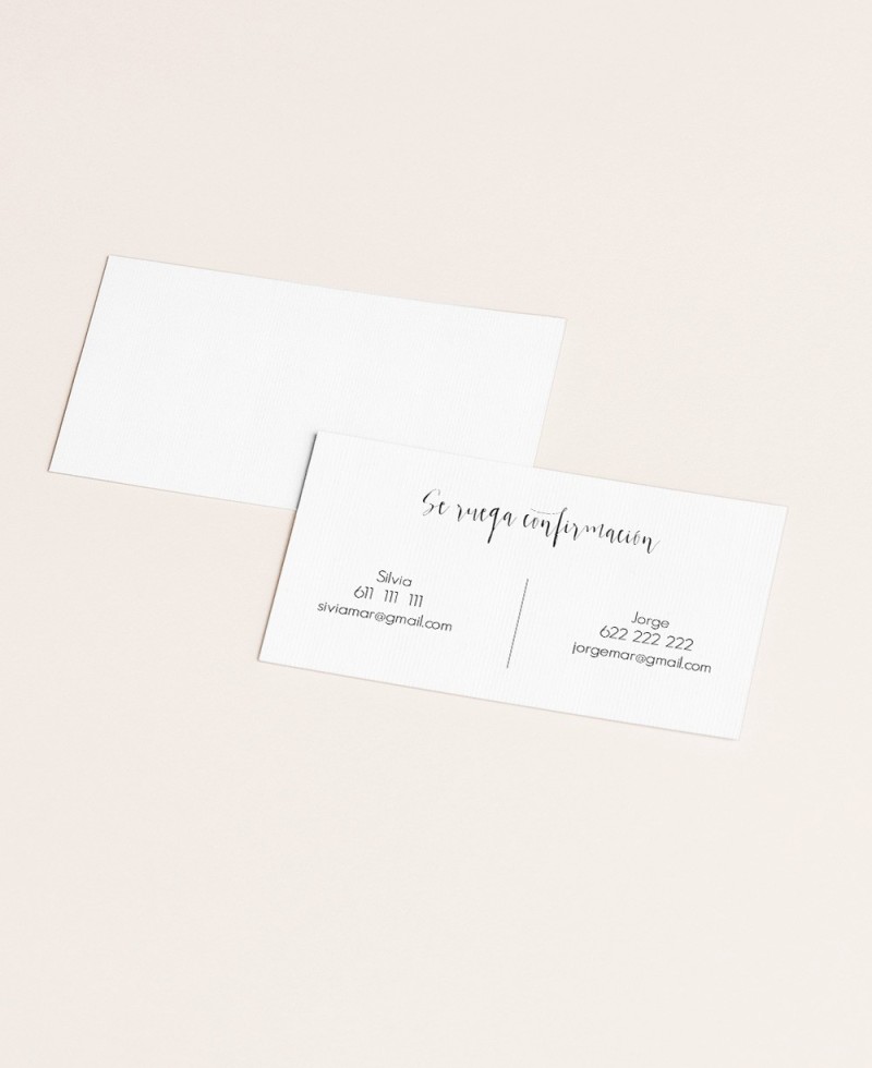 Carte RSVP pour mariages collection photobooth