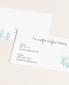Biglietti di conferma di nozze in stile vintage verde menta