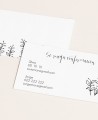 Biglietti di conferma per matrimoni minimalisti
