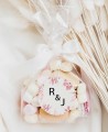 Autocollant circulaire pour cadeaux de mariage de la collection marin