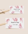 Taglie Rettangolare Coral Reef Wedding Etichette
