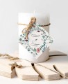 Etichette quadrate per decorare i regali di nozze collezione botanica