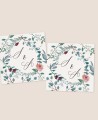 Square sticker for weddings botanical collection