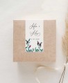 Rectangular vertical sticker botanical collection natural print