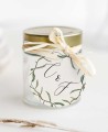 Étiquettes circulaires pour cadeaux de mariage collection botanique