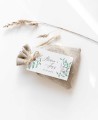 Rechteckige Etiketten für Hochzeitsdetails botanische Kollektion