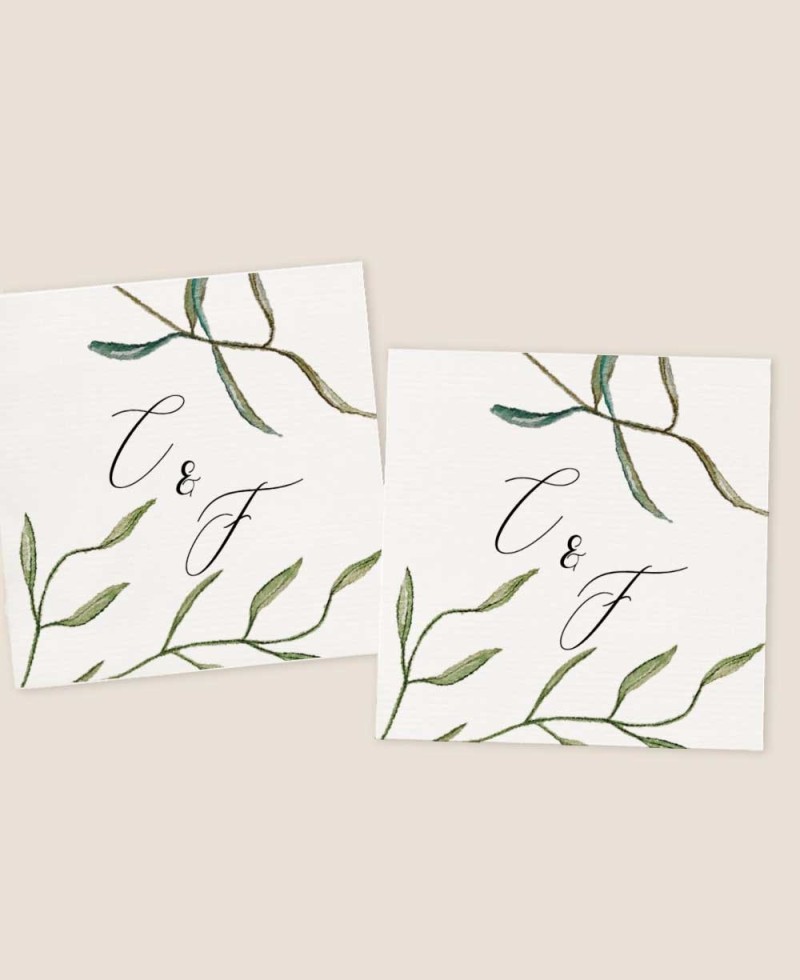 Pegatinas cuadradas para detalles de boda olivo Pegatinas cuadradas para detalles de boda olivo