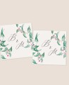 Pegatinas cuadradas para decorar regalos de boda estampado natural