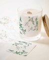 Quadratische Klebstoffe für Hochzeitsdetails botanische Kollektion