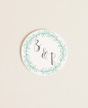 Autocollant circulaire pour détails de mariage collection polaroid
