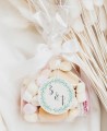 Autocollants circulaires pour souvenirs de mariage en noir et blanc