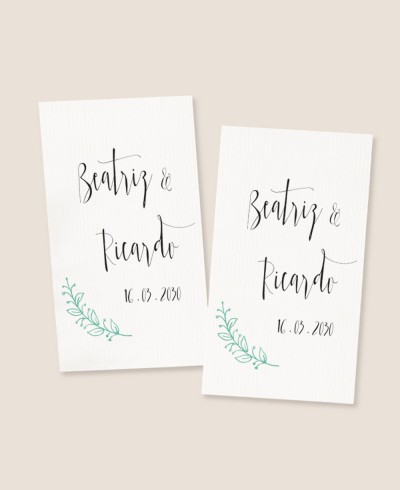 Pegatinas rectangulares verticales para detalles de boda colección polaroid