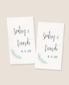 Pegatinas rectangulares verticales para detalles de boda colección polaroid