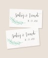 Horizontal rectangular sticker for wedding details polaroid collection