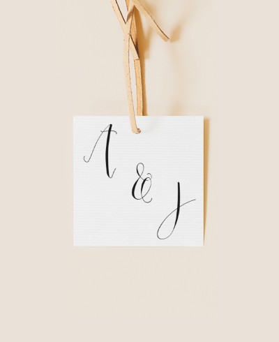 Etiqueta cuadrada para detalles de boda colección fotomatón