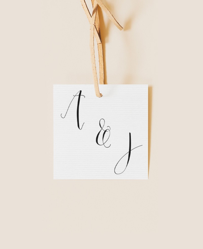 Etichetta quadrata per photo booth collezione dettagli matrimonio