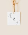 Etichetta quadrata per photo booth collezione dettagli matrimonio