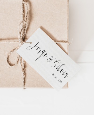 Etichette per decorare i dettagli minimalisti del matrimonio