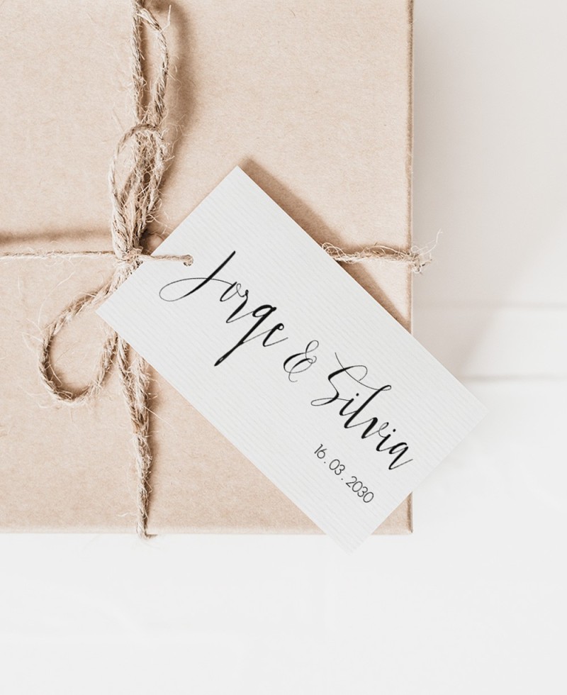 Etichette per decorare i dettagli minimalisti del matrimonio Etichette per decorare i dettagli minimalisti del matrimonio