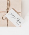 Etichette per decorare i dettagli minimalisti del matrimonio