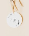 Round label for wedding details collection photobooth