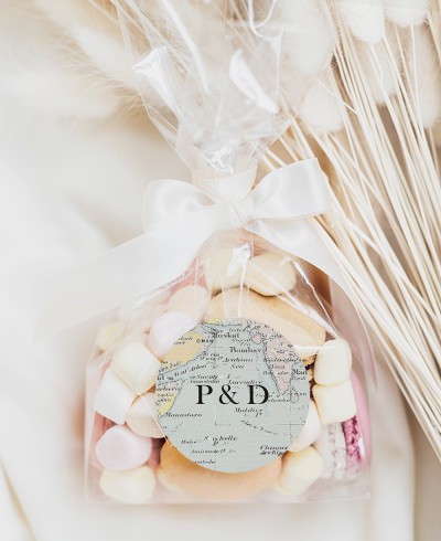 Adesivos decorativos para o mapa da coleção de lembranças de casamento