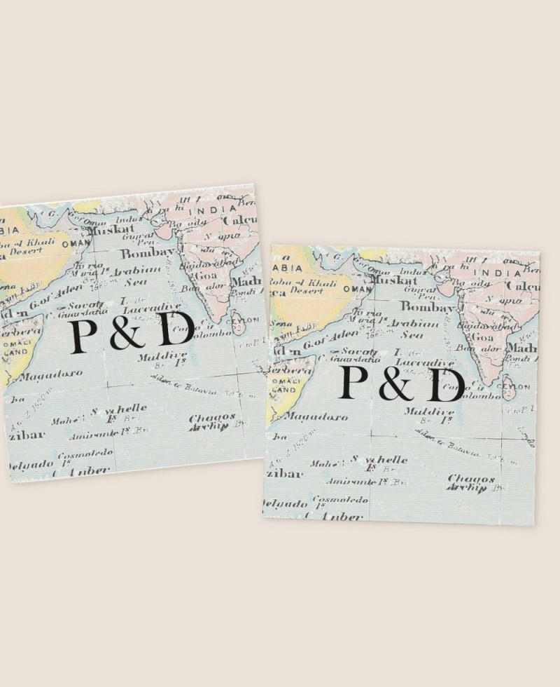 Pegatinas cuadradas para detalles de boda colección mapa Pegatinas cuadradas para detalles de boda colección mapa