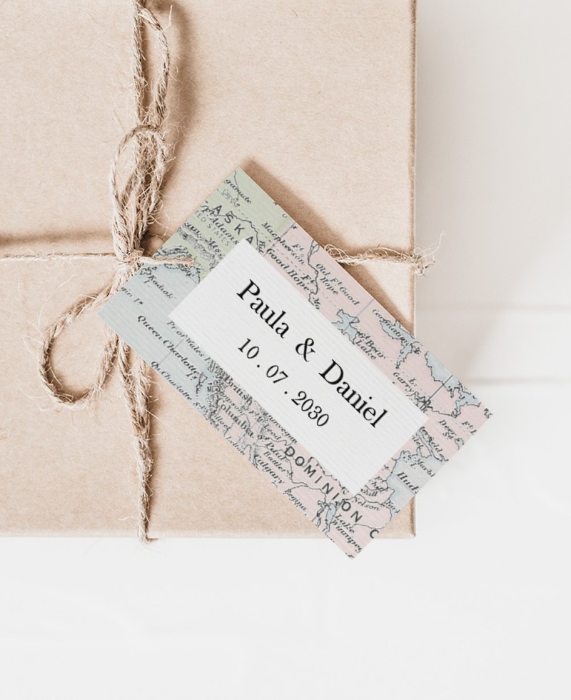 Étiquette rectangulaire pour les détails du mariage carte de la collection Étiquette rectangulaire pour les détails du mariage carte de la collection
