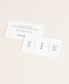 Hochzeitskarte für Gastgeschenke minimalistische Manhattan-Kollektion