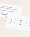 Hochzeitslistenkarten für minimalistische Kontonummer