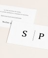 Hochzeitskarten für Gäste aus der minimalistischen Tokio-Kollektion