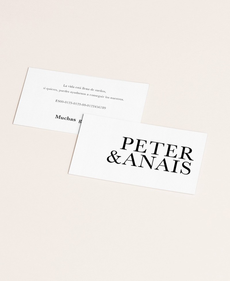 Hochzeitskarten für Geschenke minimalistische Kollektion Berlin