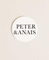Round sticker for wedding details minimal collection Berlin