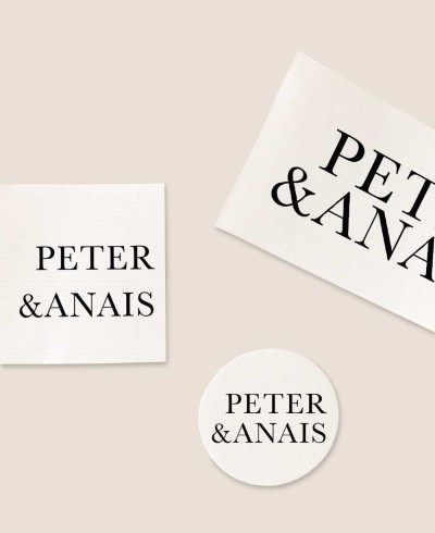 Formatos de pegatinas para detalles de boda personalizadas