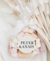 Round sticker for wedding gifts minimal collection