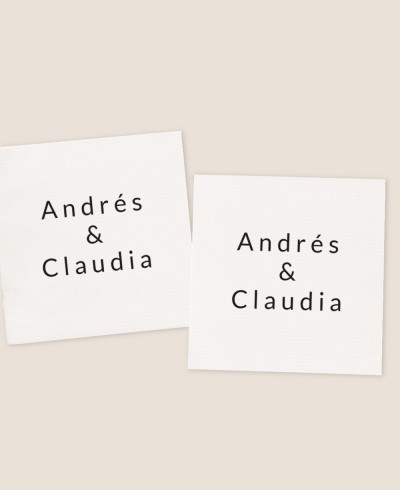 Adhesivos para decorar recuerdos de boda minimalistas