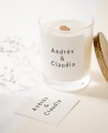 Pegatina cuadrada para detalles de boda colección minimal Manhattan