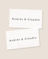 Pegatina rectangular horizontal para regalos de boda personalizados