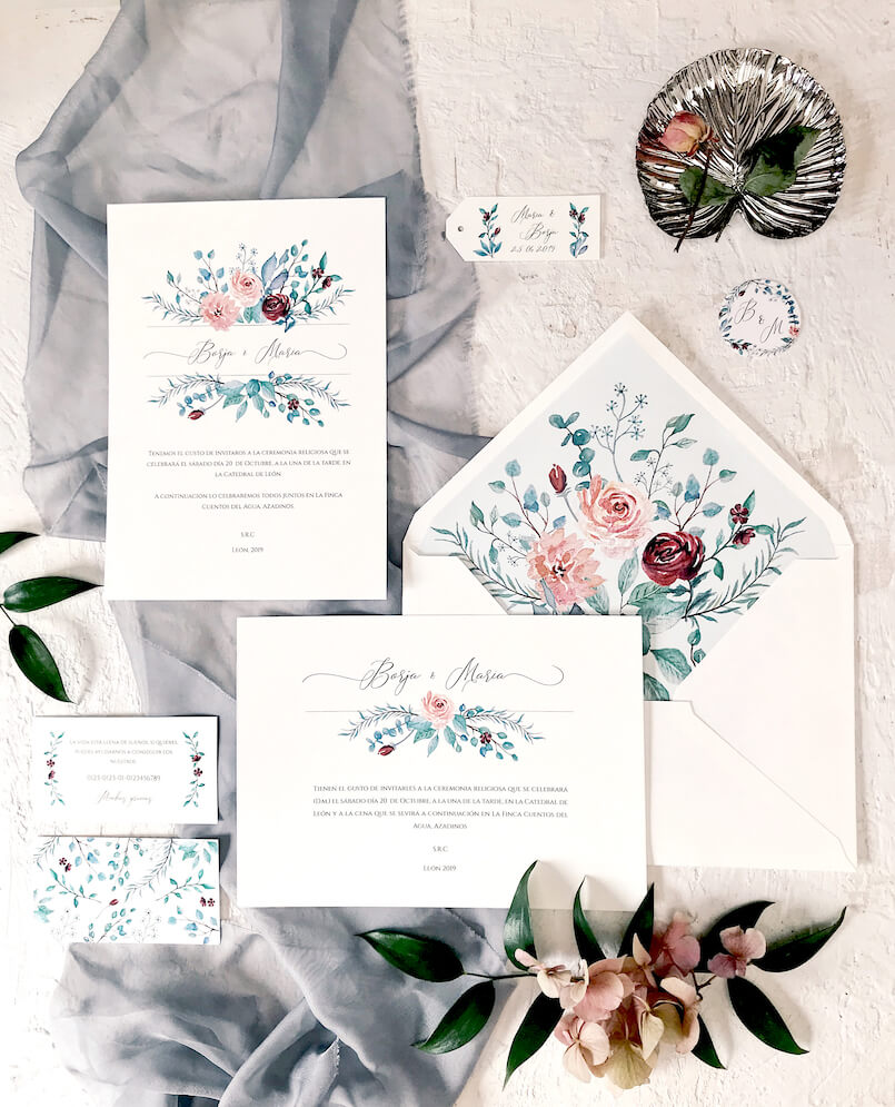 Invitaciones de boda a mano-Marmarina