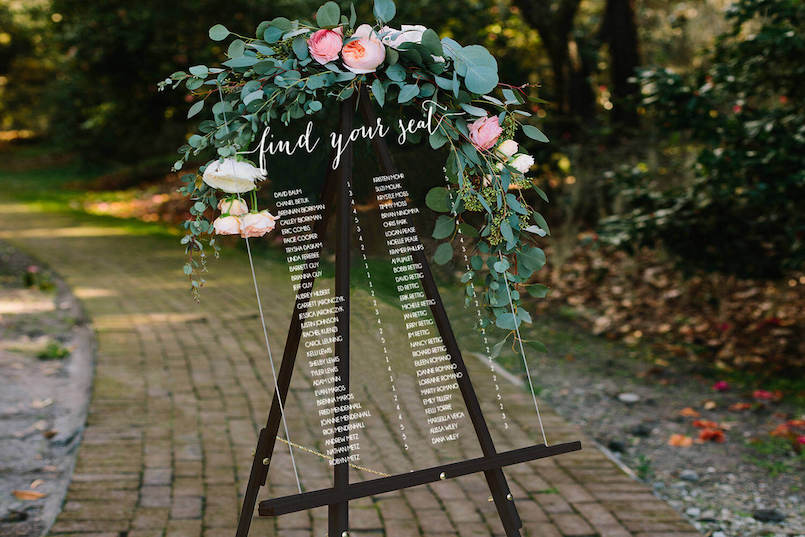 Seating plan elegante