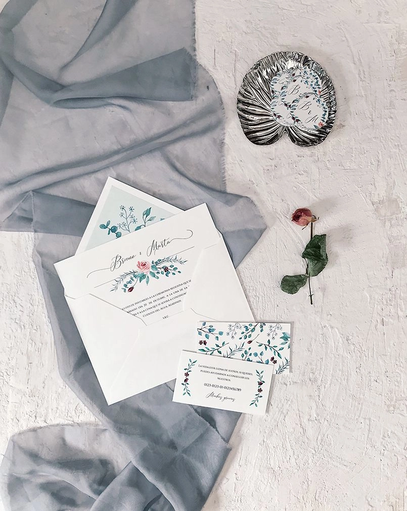 Invitaciones de boda originales Marmarina