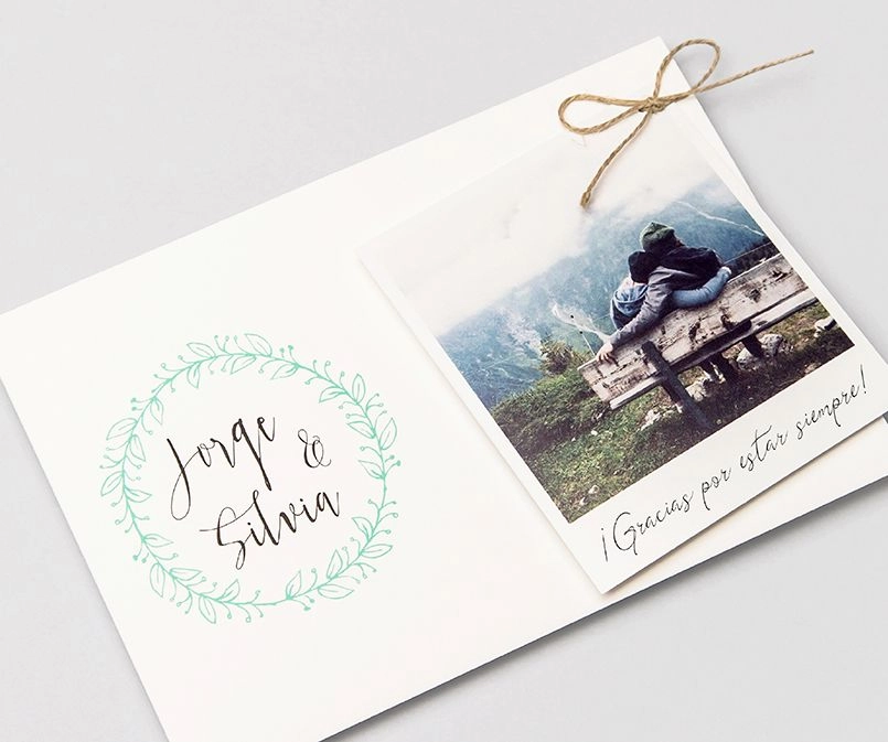 Texto personal en tu invitación de boda Marmarina