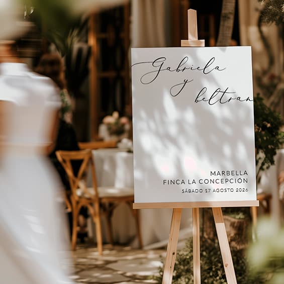 Carteles de bienvenida