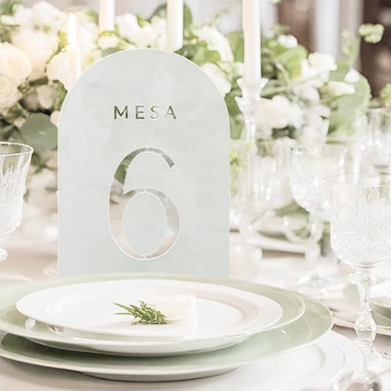 Números de mesa