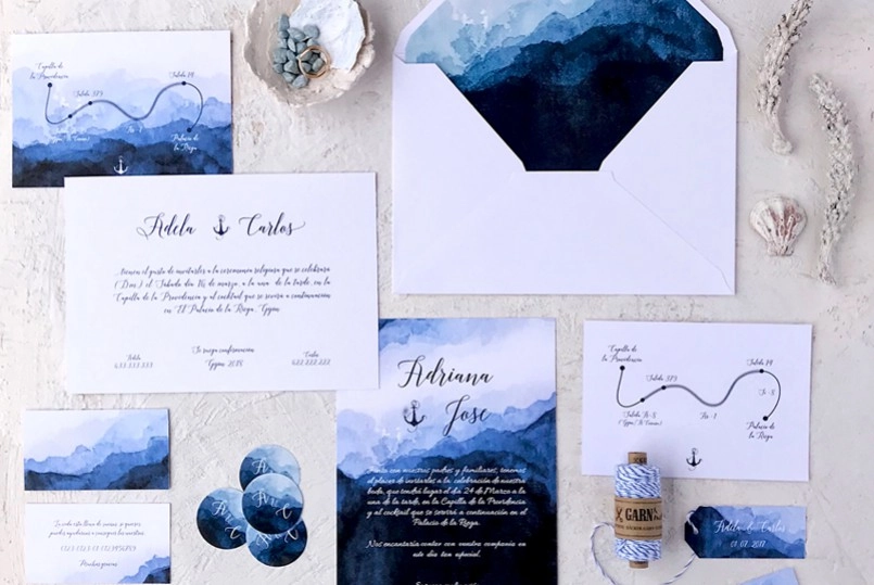 Los 9 elementos de papelería de boda imprescindibles